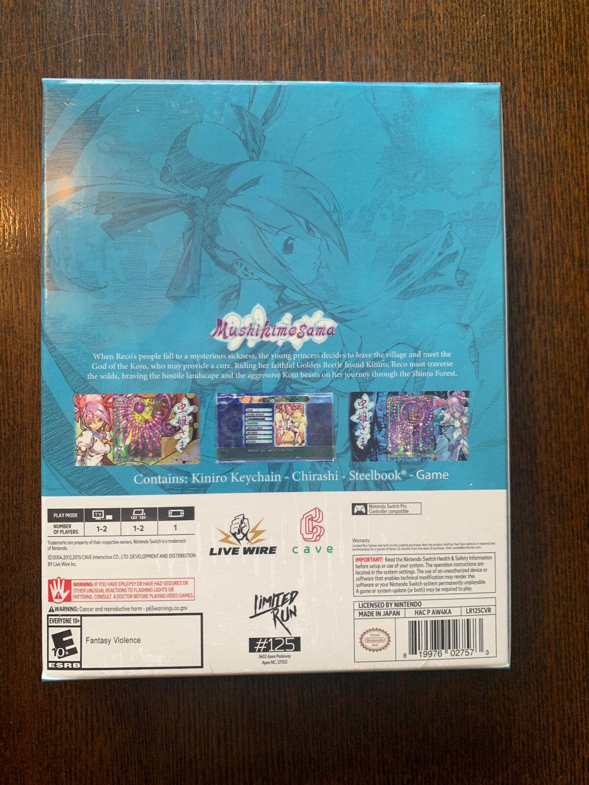 Switch Limited Run #125: Mushihimesama Collector's Edition Brand New Sealed
