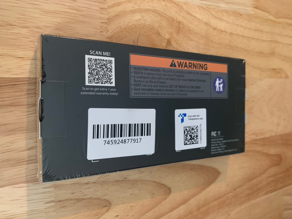 AMMZO Meat Thermometer Digital Instant Read Food Thermometer New Sealed