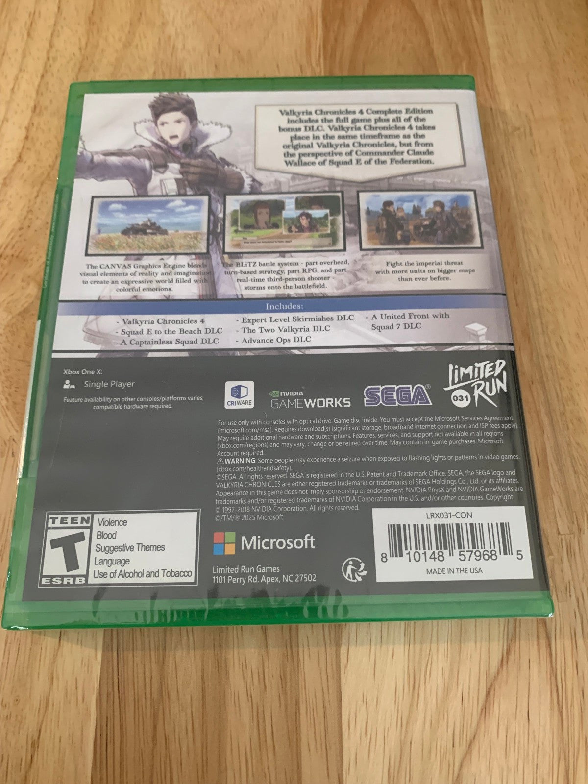 LRG #31 Valkyria Chronicles 4 Complete Edition Convention Exclusive Xbox One