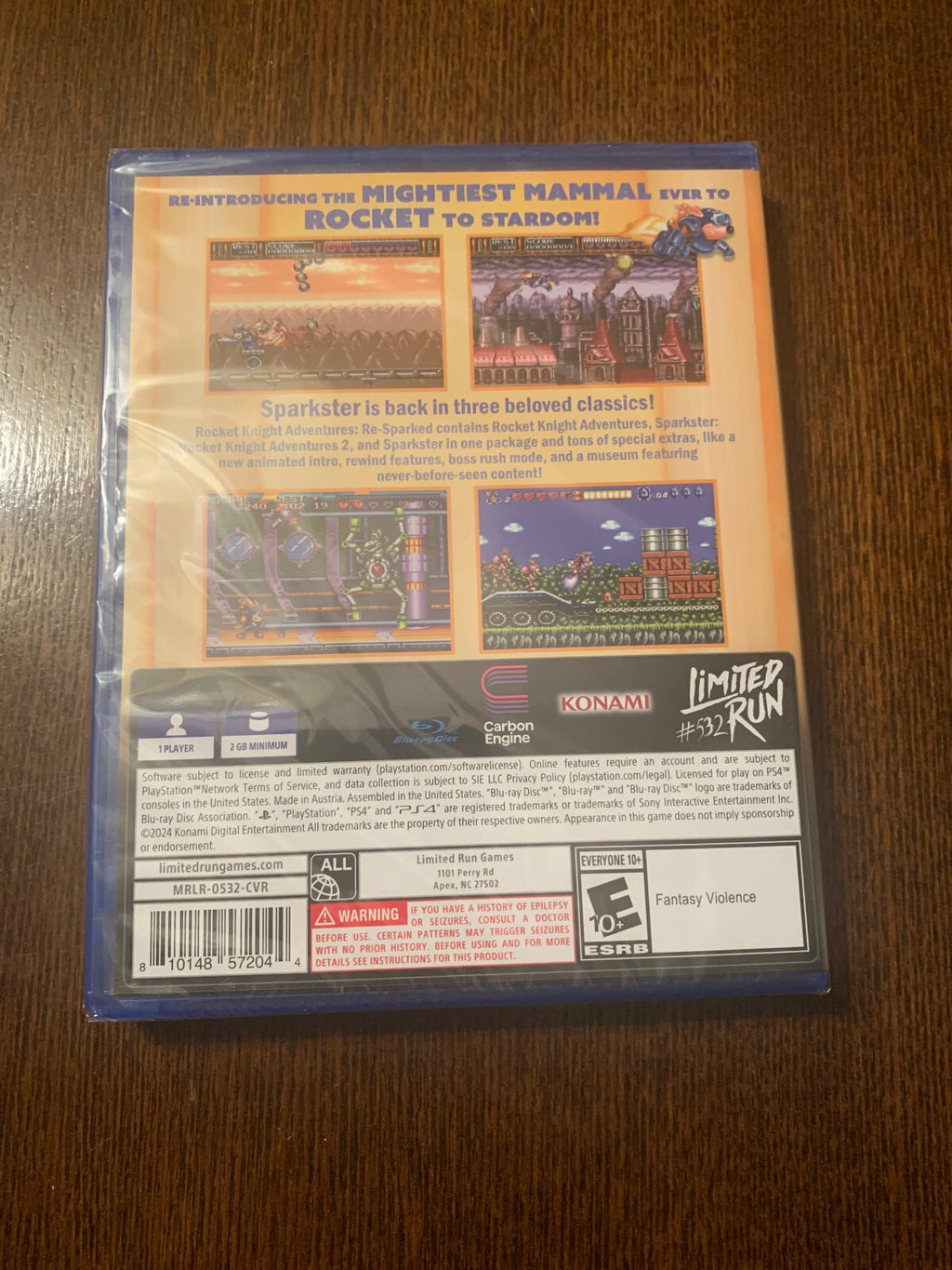 Limited Run #532 Rocket Knight Adventures Re-Sparked PS4 Playstation Brand New