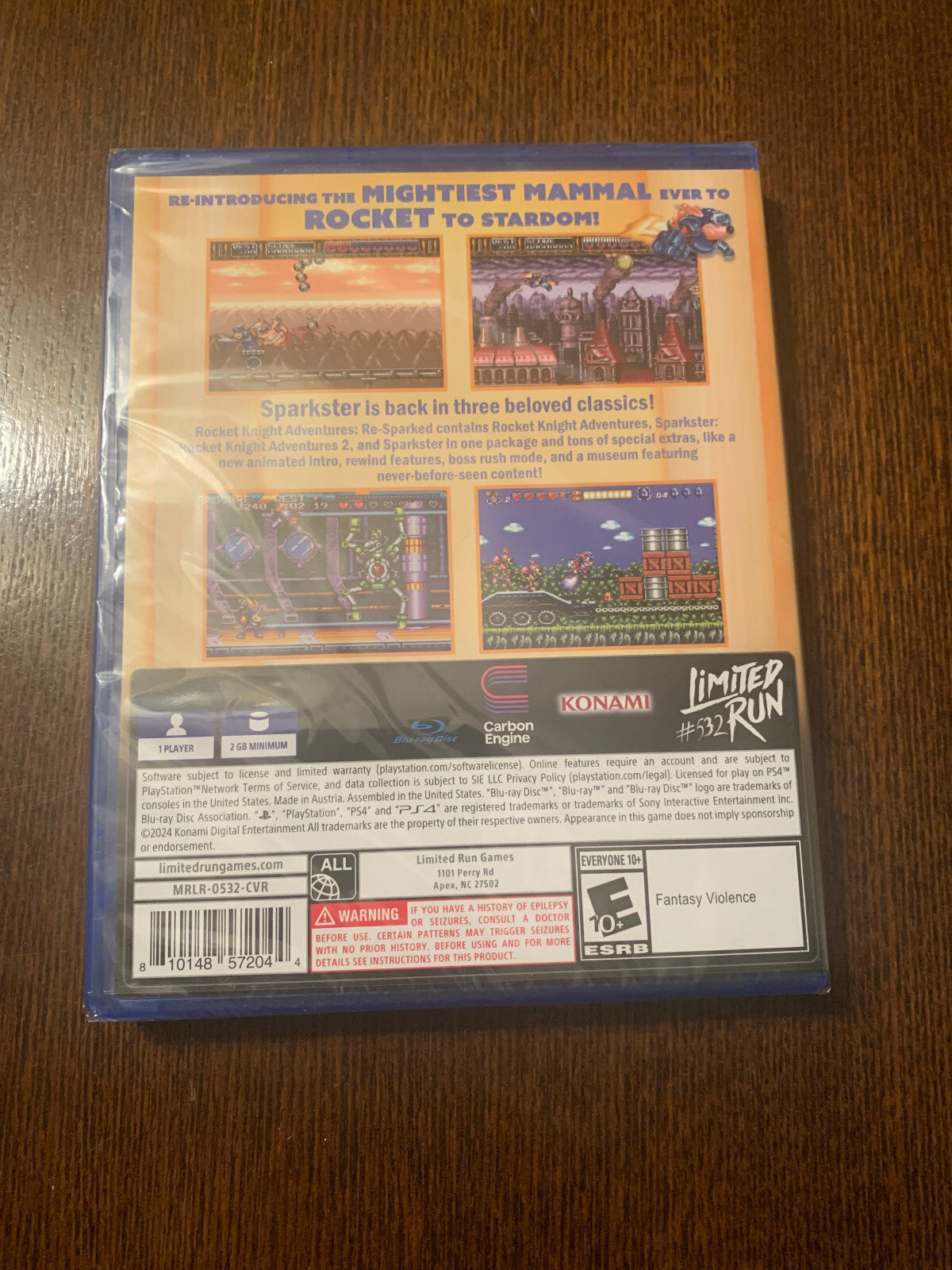 Limited Run #532 Rocket Knight Adventures Re-Sparked PS4 Playstation Brand New
