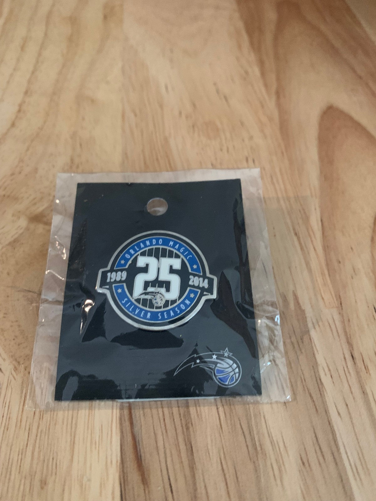 Orlando Magic 25th Anniversary Official NBA 1989 - 2014 Silver Season Pin New