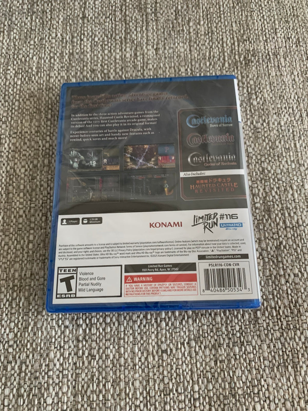 Castlevania Dominus Collection PS5 Playstation Event Exclusive Limited Run #116