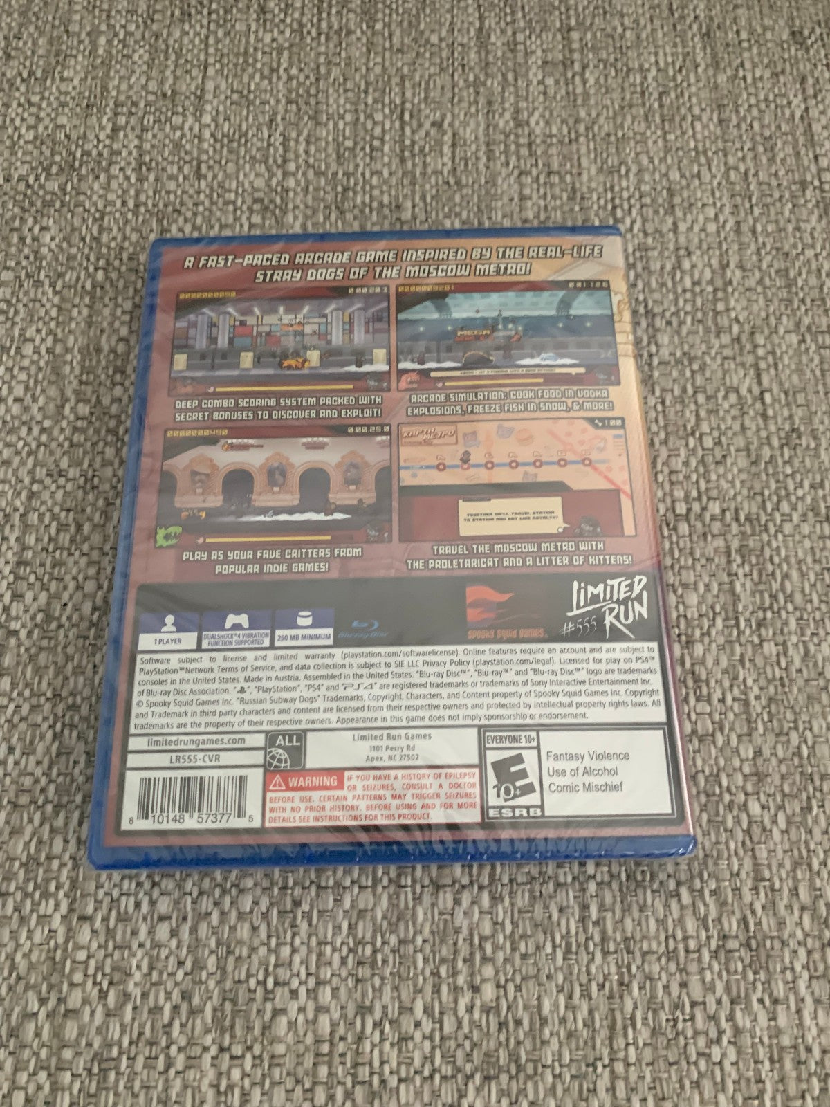 Limited Run Games #555 Russian Subway Dogs Playstation 4 + 5 PS4+ PS5 New