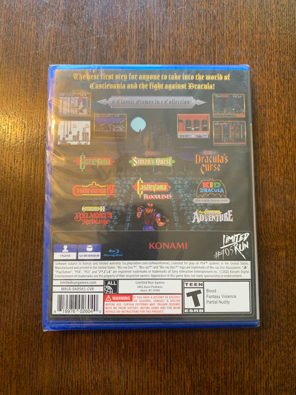 Limited Run #405: Castlevania Anniversary Collection Konami Shop Variant PS4 New