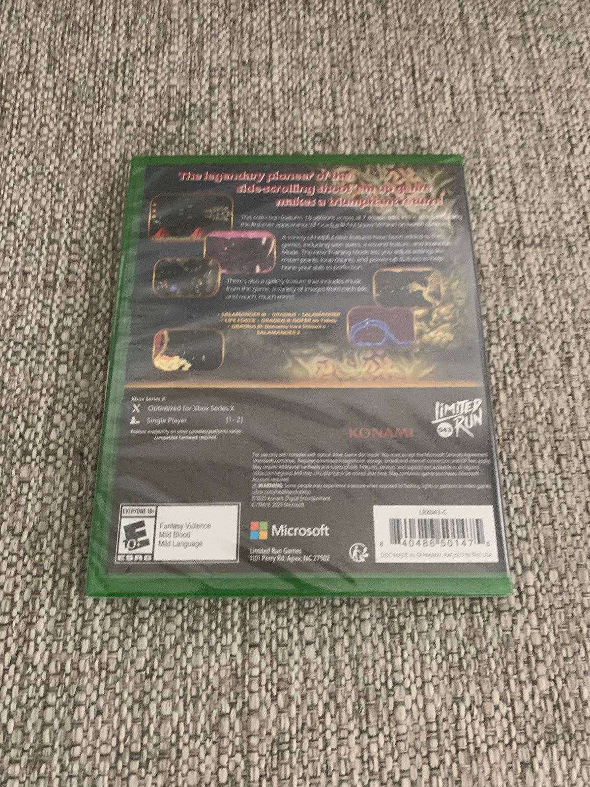 Limited Run #43 Gradius Origins Salamander 3 Cover Microsoft Xbox Series X