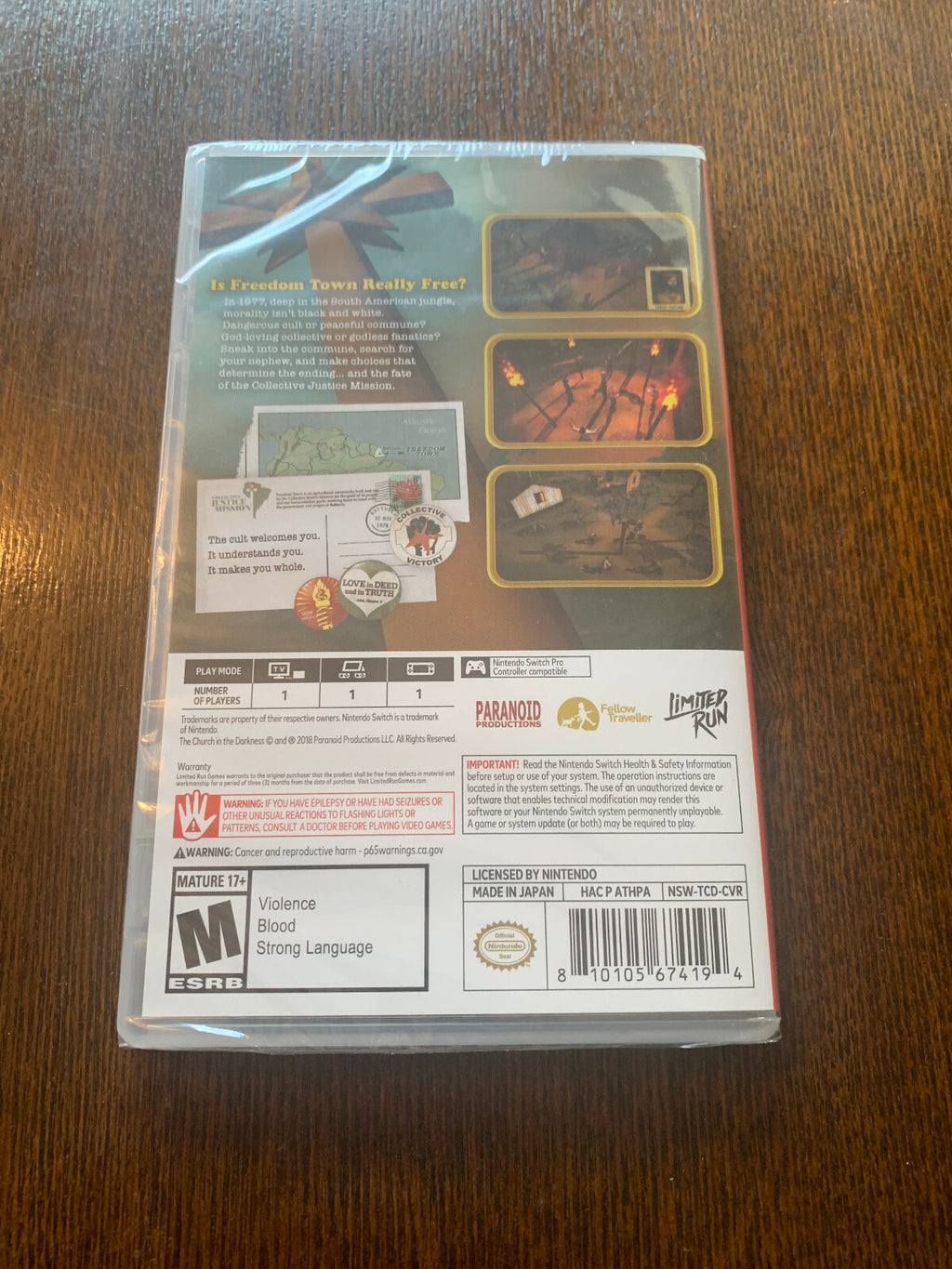 Nintendo Switch The Church in the Darkness Brand New Factory Sealed