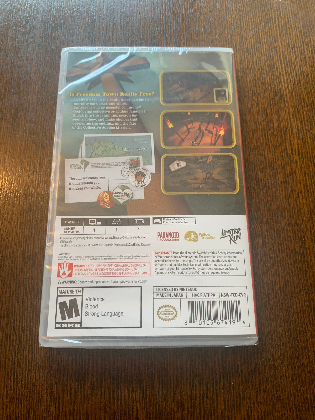 Nintendo Switch The Church in the Darkness Brand New Factory Sealed
