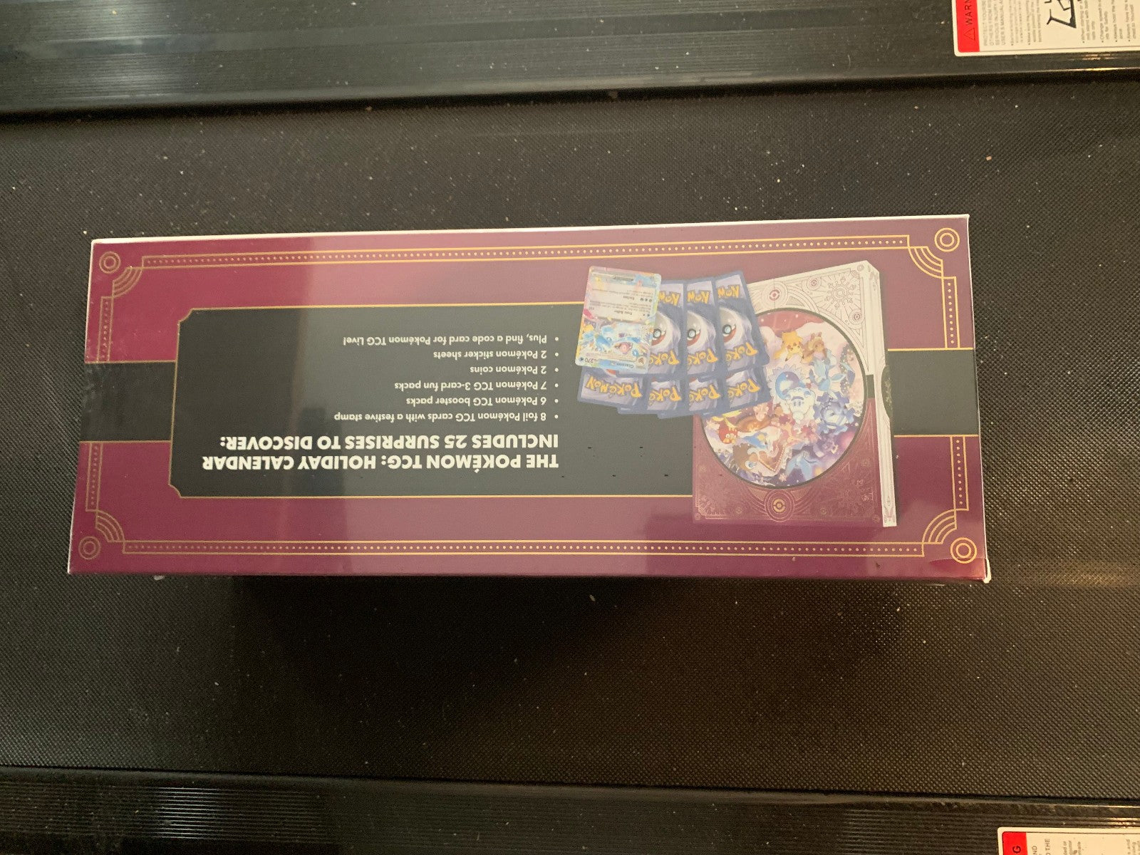 2025 Pokemon TCG Holiday Calendar w/ 6 TCG booster packs New Factory Sealed