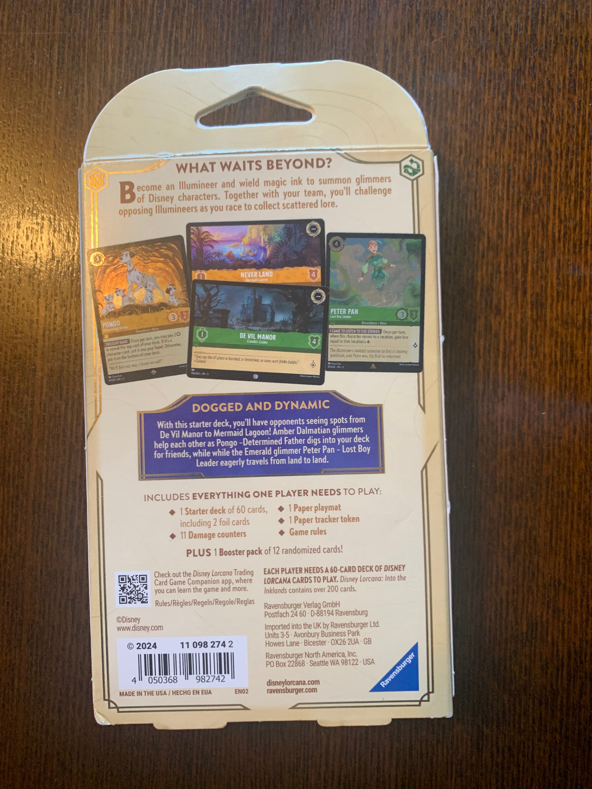 Disney Lorcana TCG Into the Inklands Starter Deck Amber & Emerald NEW