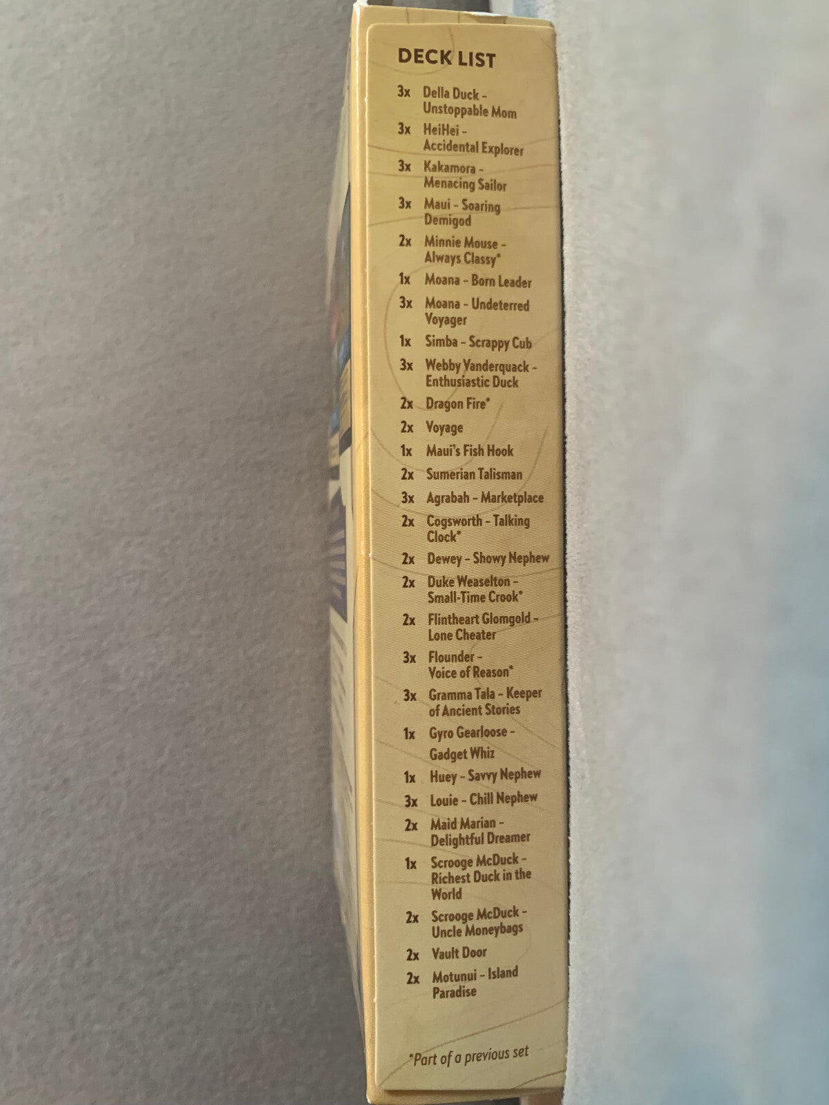 Disney Lorcana TCG Into The Inklands Sealed Starter Deck Ruby & Sapphire NEW