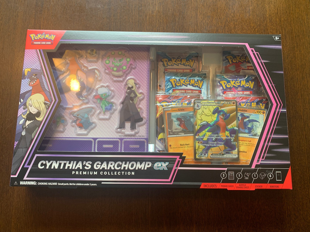 Pokémon TCG: Cynthia’s Garchomp ex Premium Collection Brand New Sealed