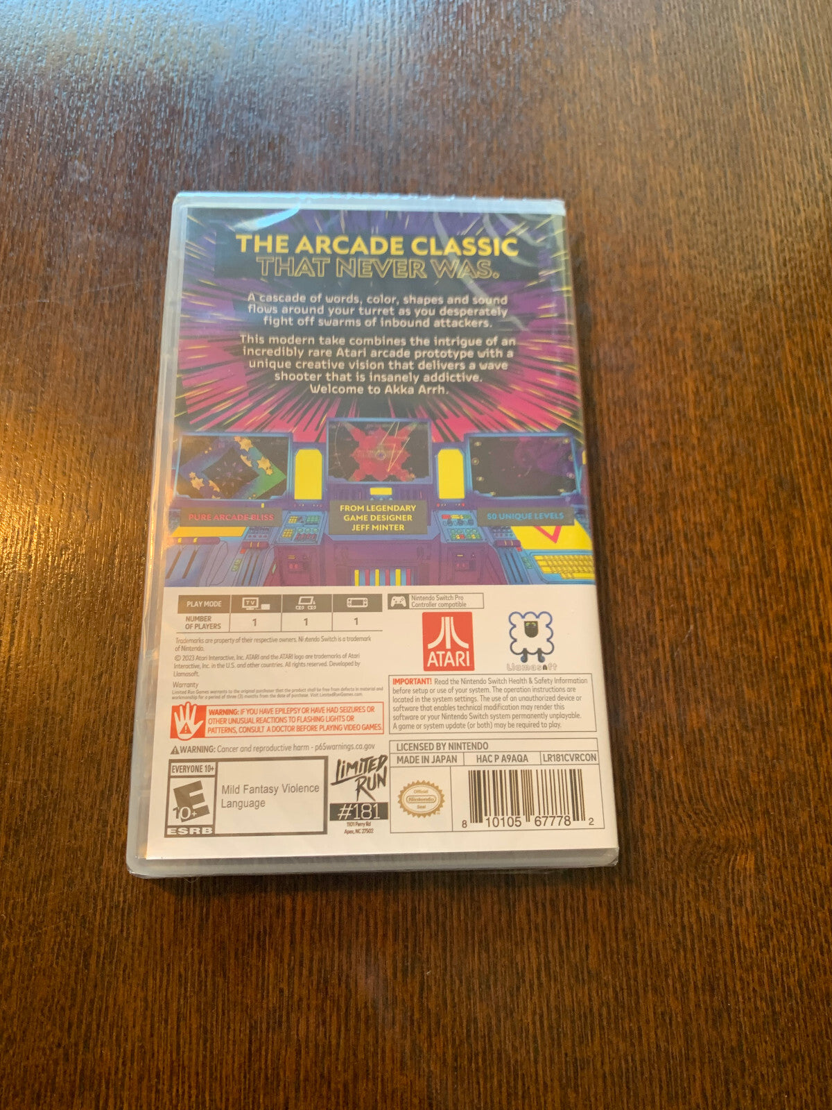 Akka Arrh Switch Limited Run #181 Convention Exclusive Cover New Nintendo