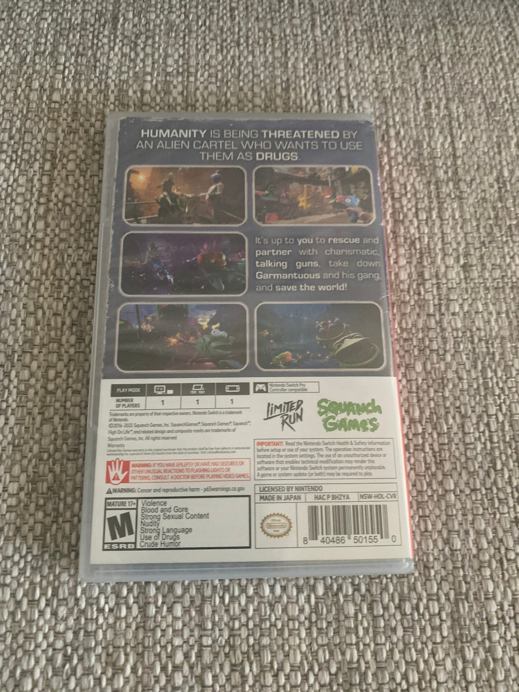 High on Life Switch Nintendo Game of the Year Edition Limited Run LRG New Sealed