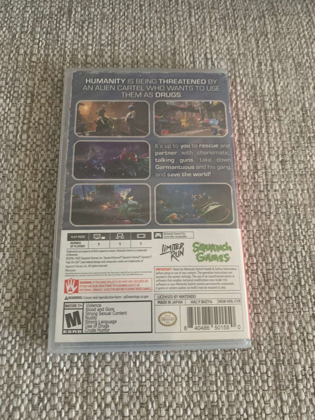 High on Life Switch Nintendo Game of the Year Edition Limited Run LRG New Sealed