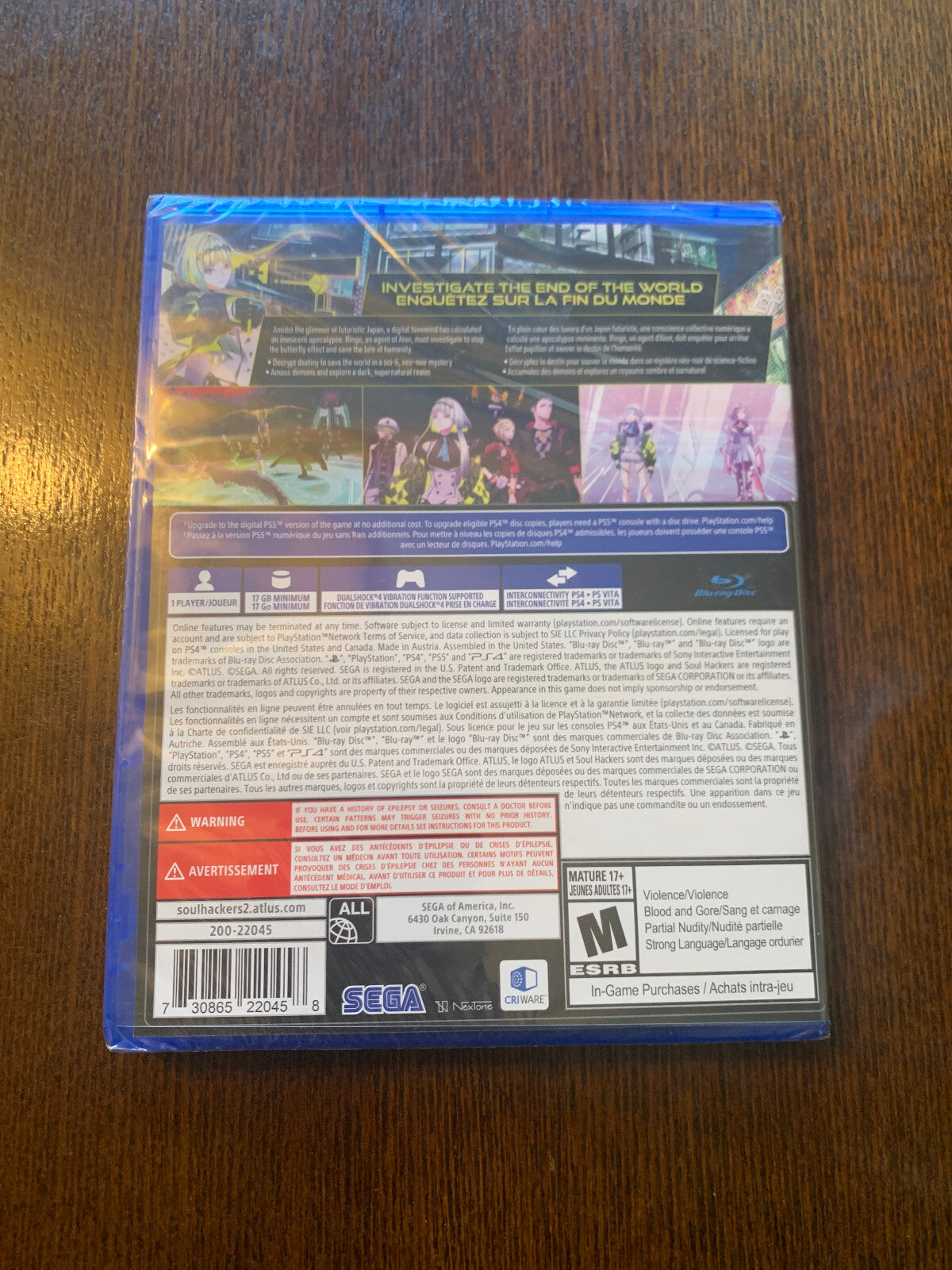 Soul Hackers 2 Launch Edition - PlayStation 4 PS4 Brand New Factory Sealed