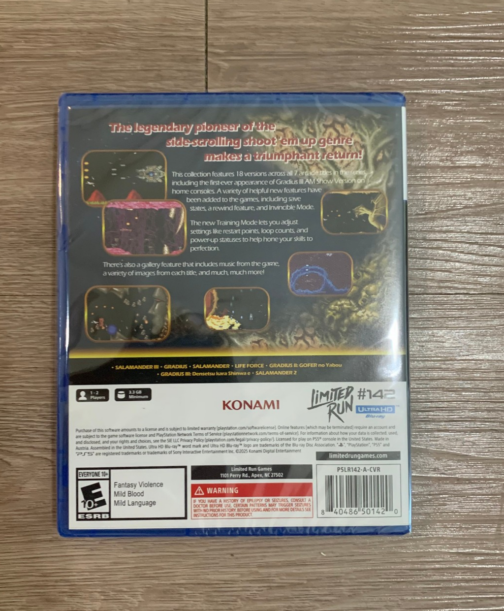 Limited Run Games #142 Gradius Origins PS5 Gradius 2 Cover Playstation 5 New