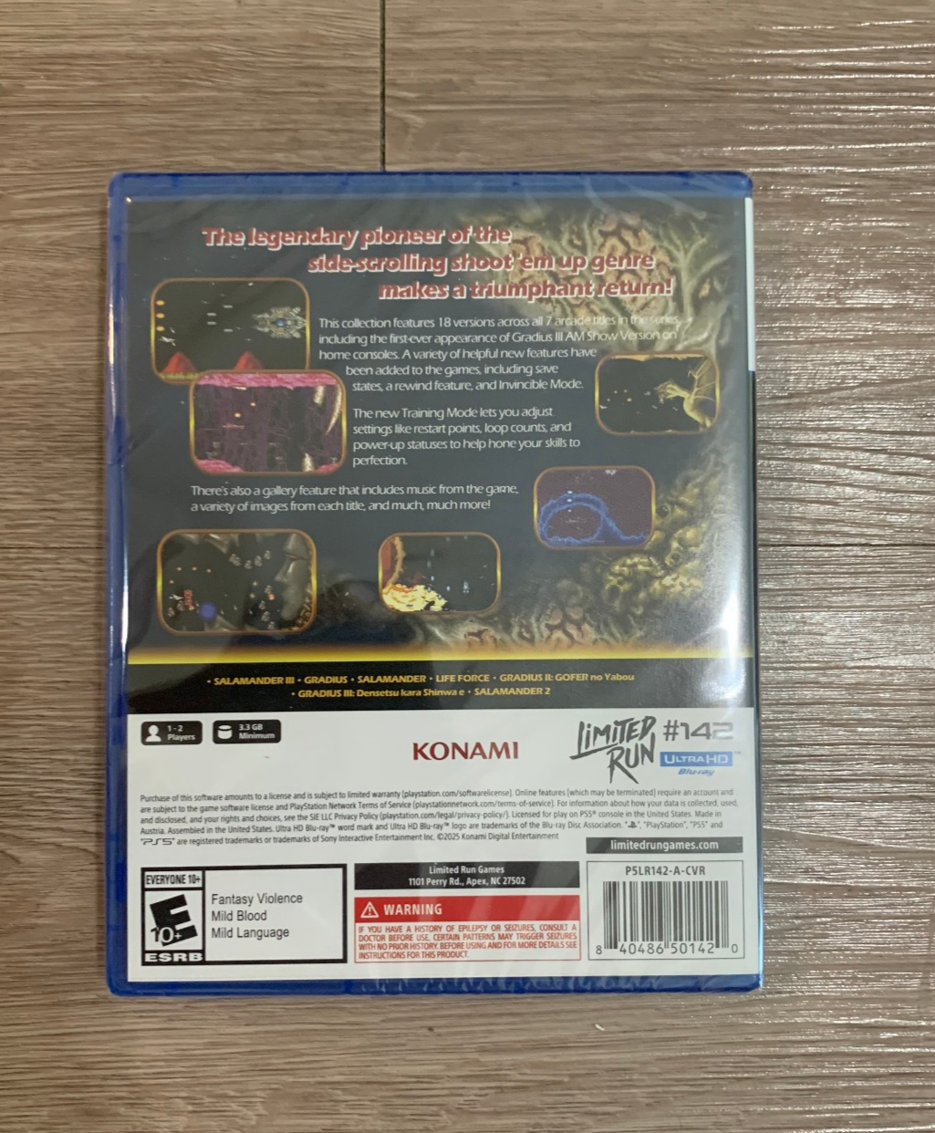 Limited Run Games #142 Gradius Origins PS5 Gradius 2 Cover Playstation 5 New