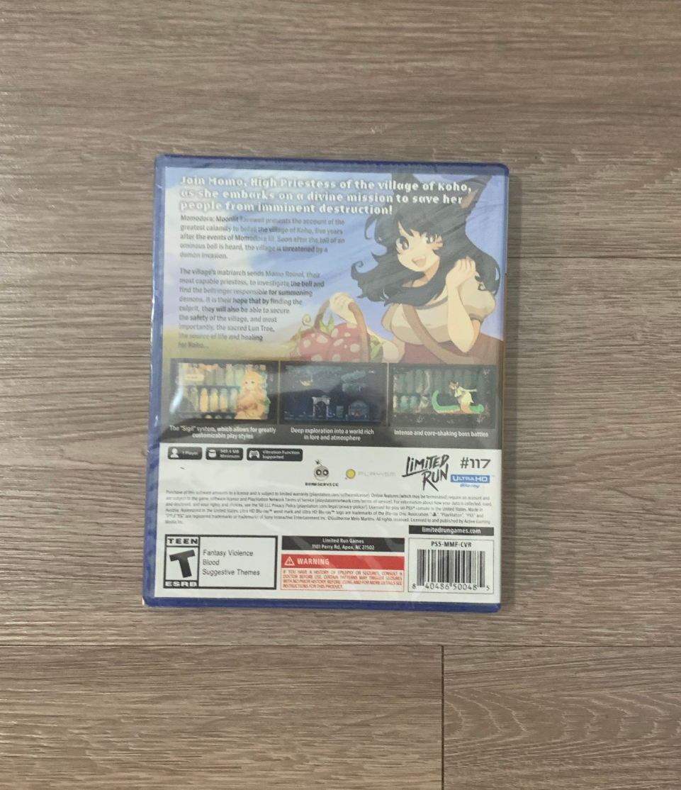 Limited Run Games #117 Momodora: Moonlit Farewell PS5 PlayStation 5 New Sealed