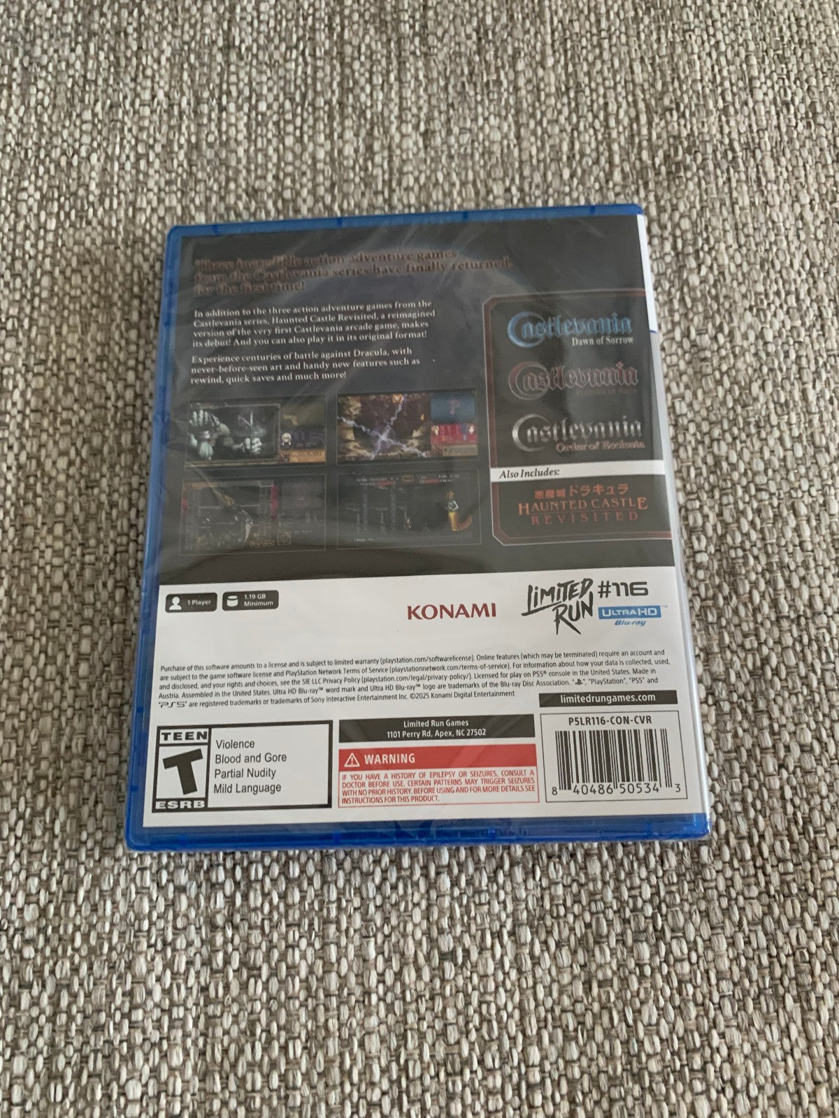 Castlevania Dominus Collection PS5 Playstation Event Exclusive Limited Run #116