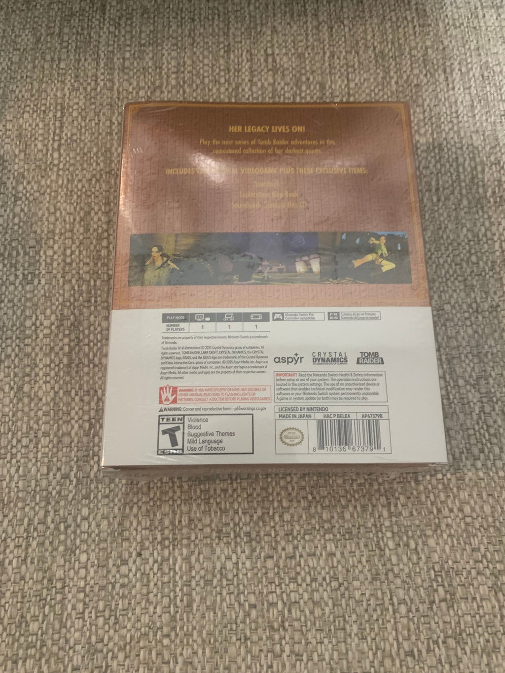 Tomb Raider IV-VI Remastered Deluxe Edition Nintendo Switch Brand New Sealed