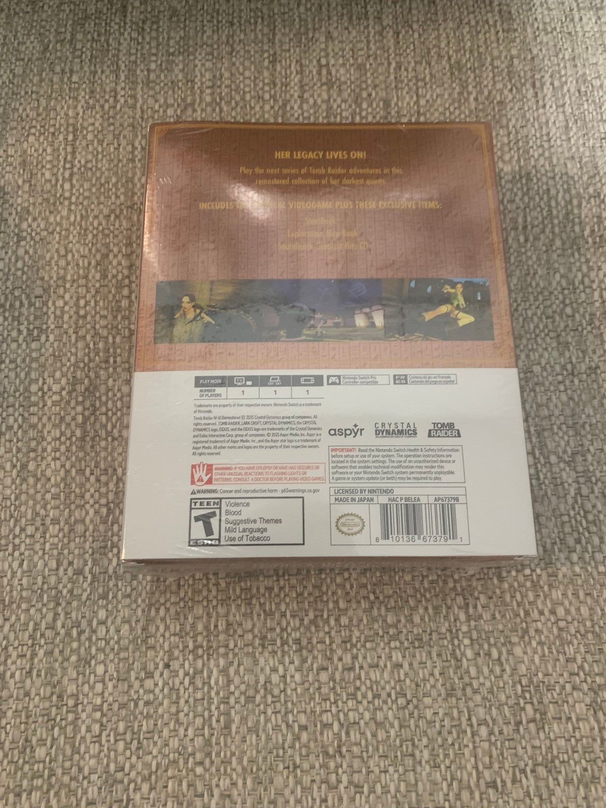 Tomb Raider IV-VI Remastered Deluxe Edition Nintendo Switch Brand New Sealed