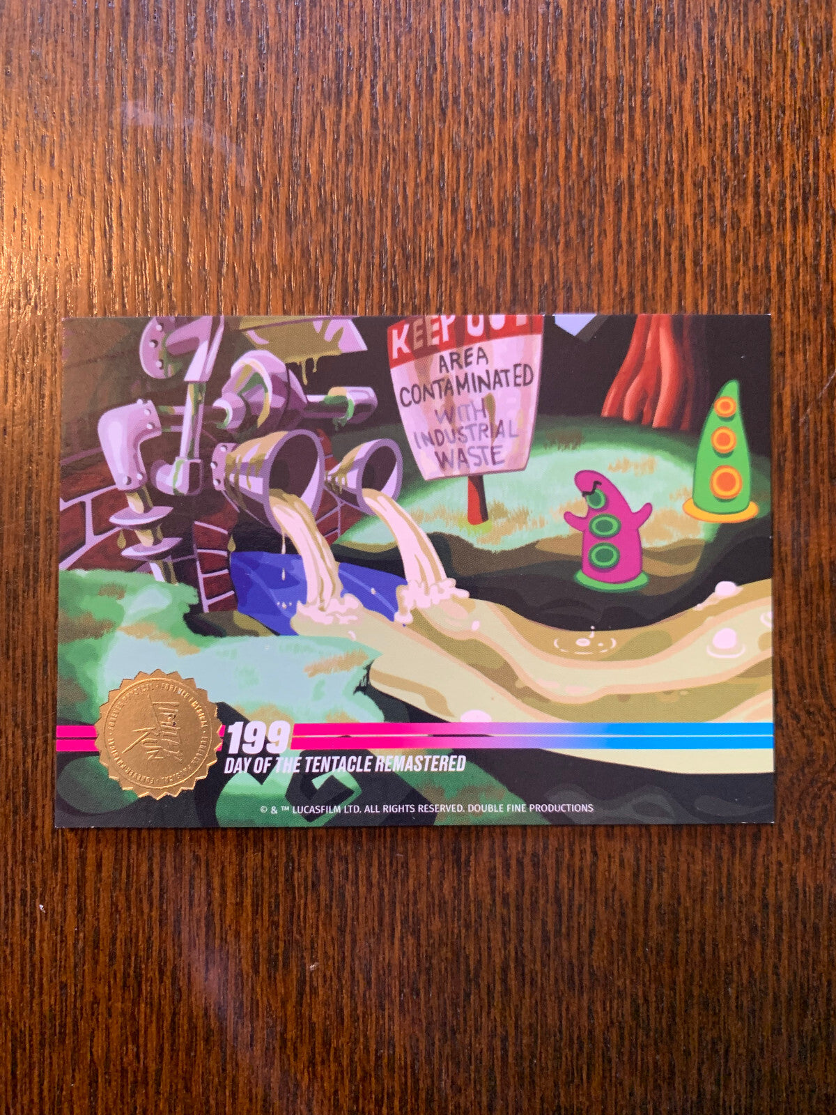 Limited Run Trading Cards Series 3 Gold #199 Day of the Tentacle Remastered Card