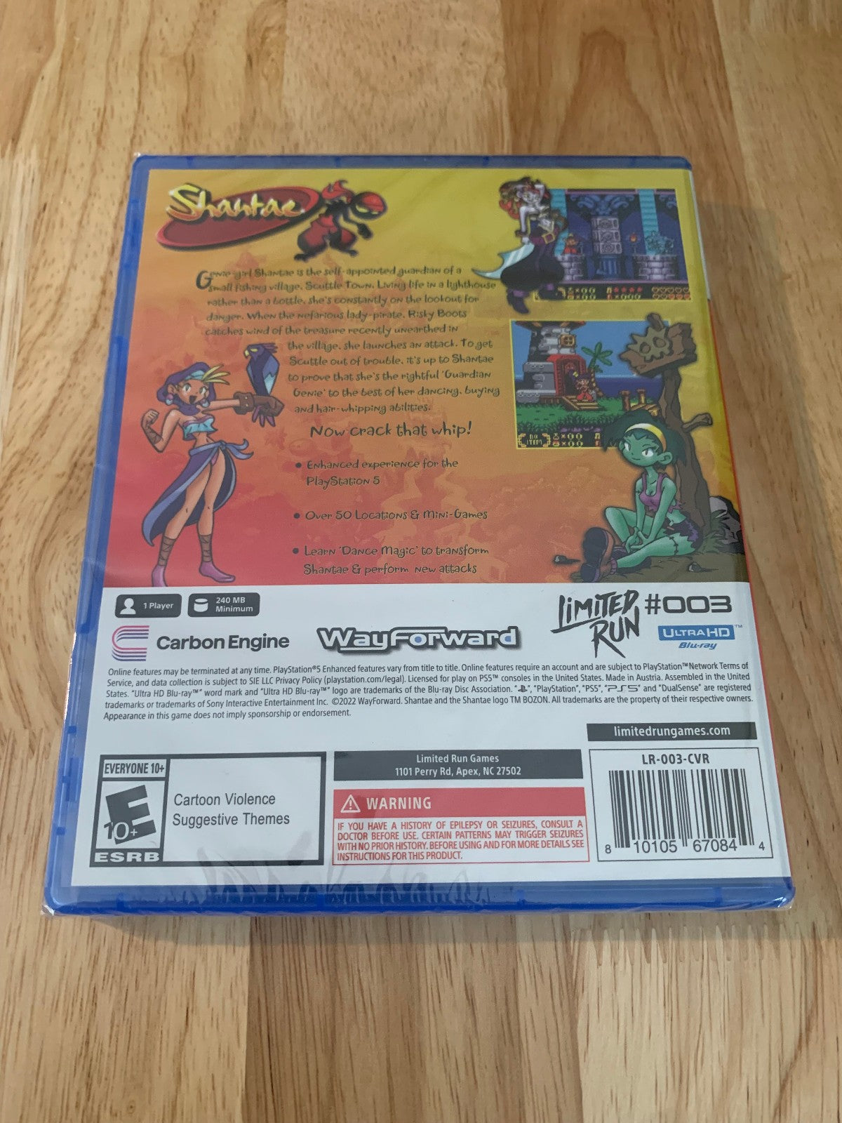 Limited Run #3: Shantae PS5 Playstation 5 Brand New Sealed