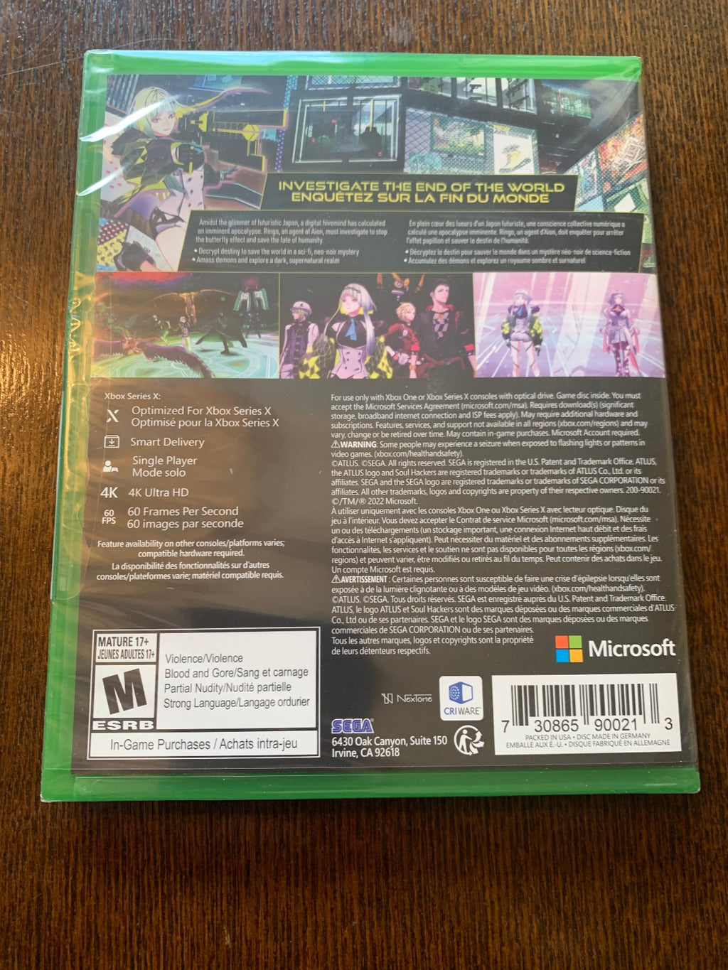 Soul Hackers 2 Launch Edition Xbox Series X One Atlus Sega Microsoft Sealed