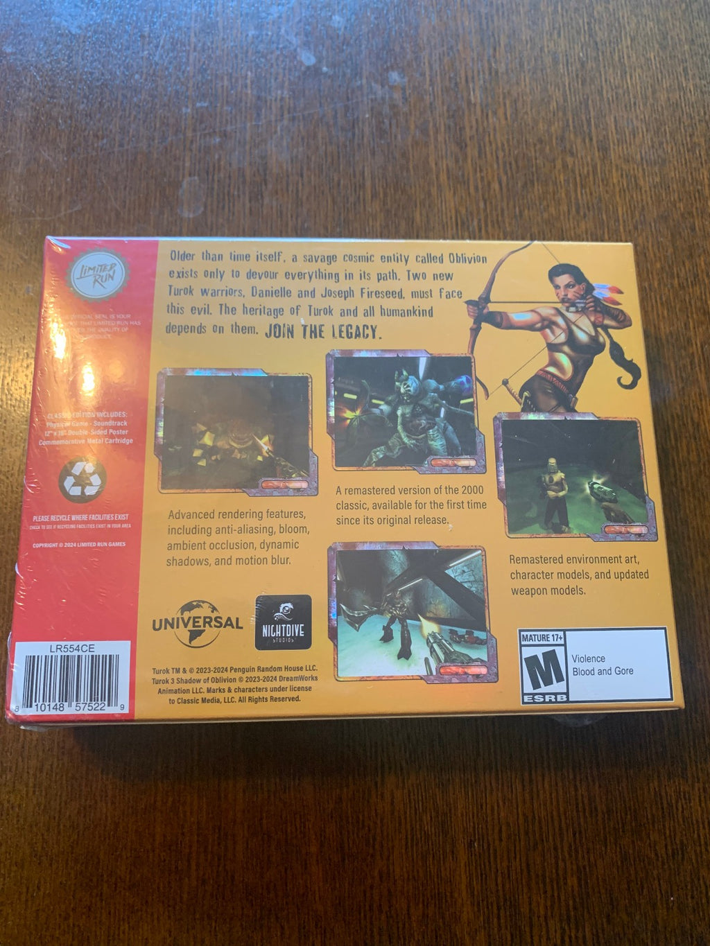 Limited Run #554: Turok 3: Shadow of Oblivion Remastered Classic Edition PS4 PS5