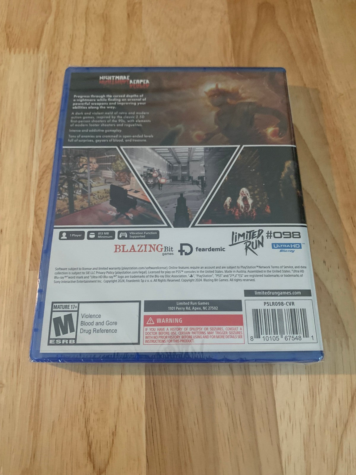 Limited Run Games #98 Nightmare Reaper PS5 Playstation 5 New Sealed