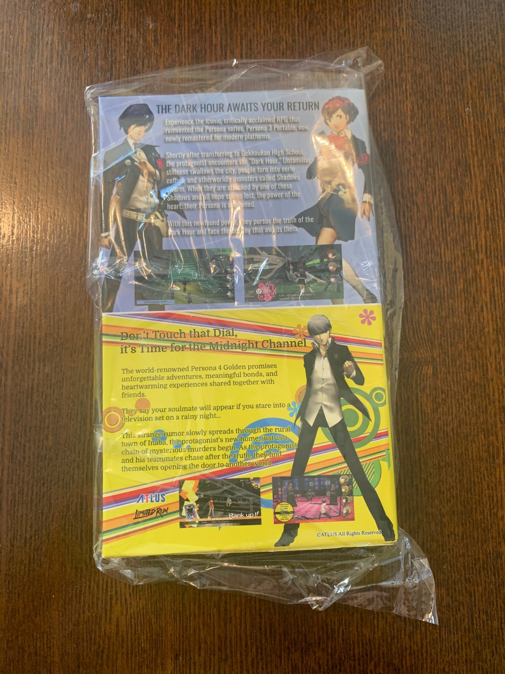 Limited Run Persona 3 Portable 4 Golden Slipcase Nintendo Switch Slipcover NSW