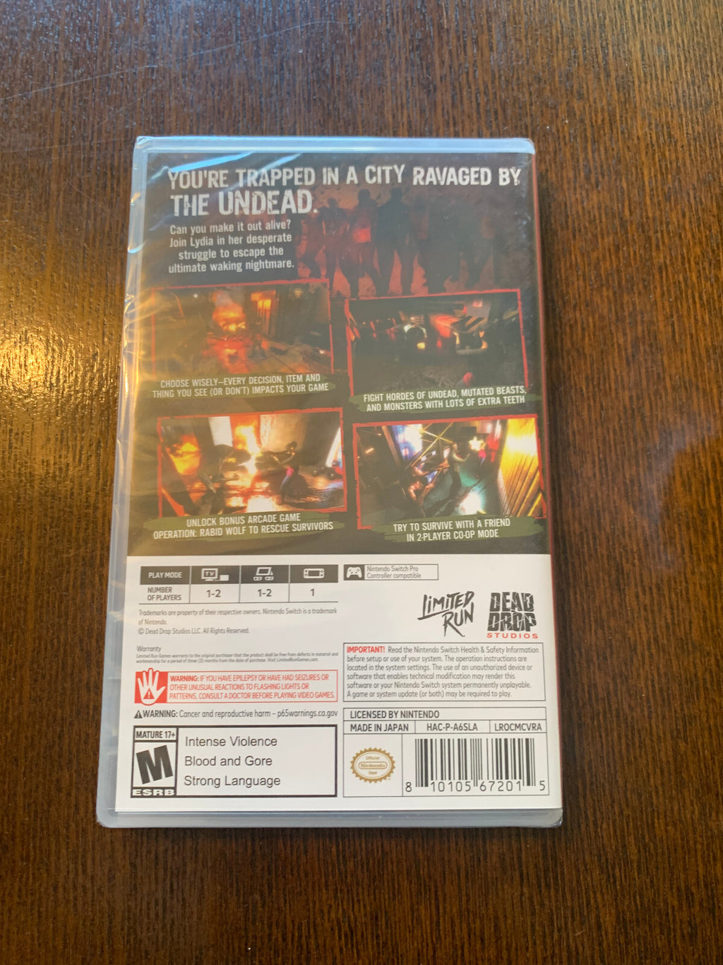 Outbreak Contagious Memories Switch Nintendo Limited Run Games  Alt Cover New