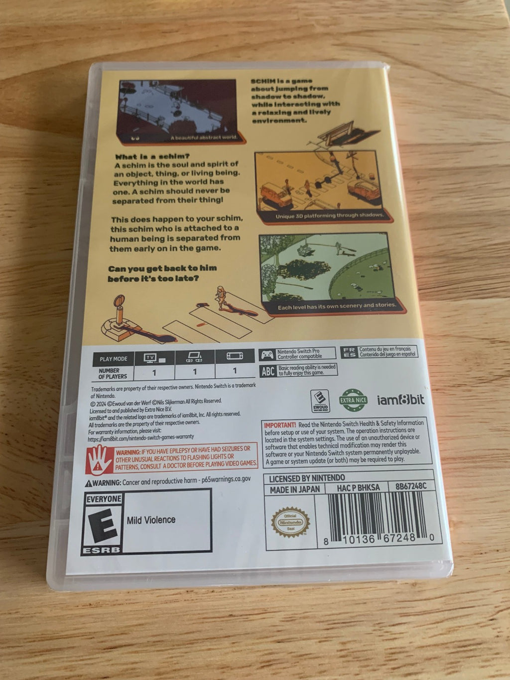 SCHiM Nintendo Switch NSW iam8bit Brand New Factory Sealed