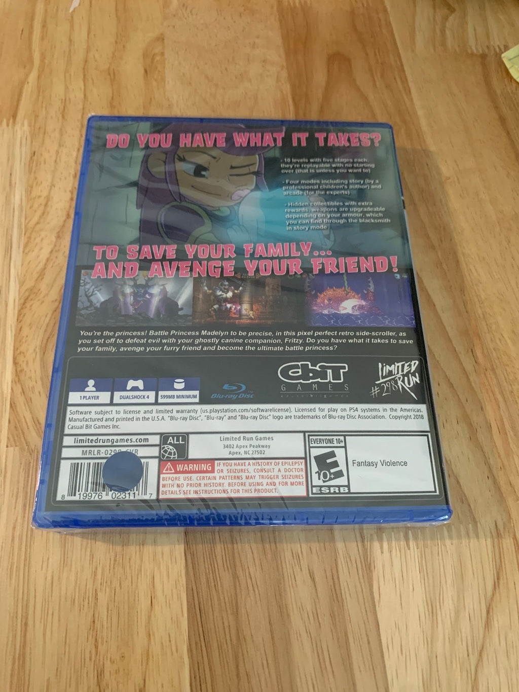 Limited Run #298: Battle Princess Madelyn PS4 Playstation 4 New Sealed