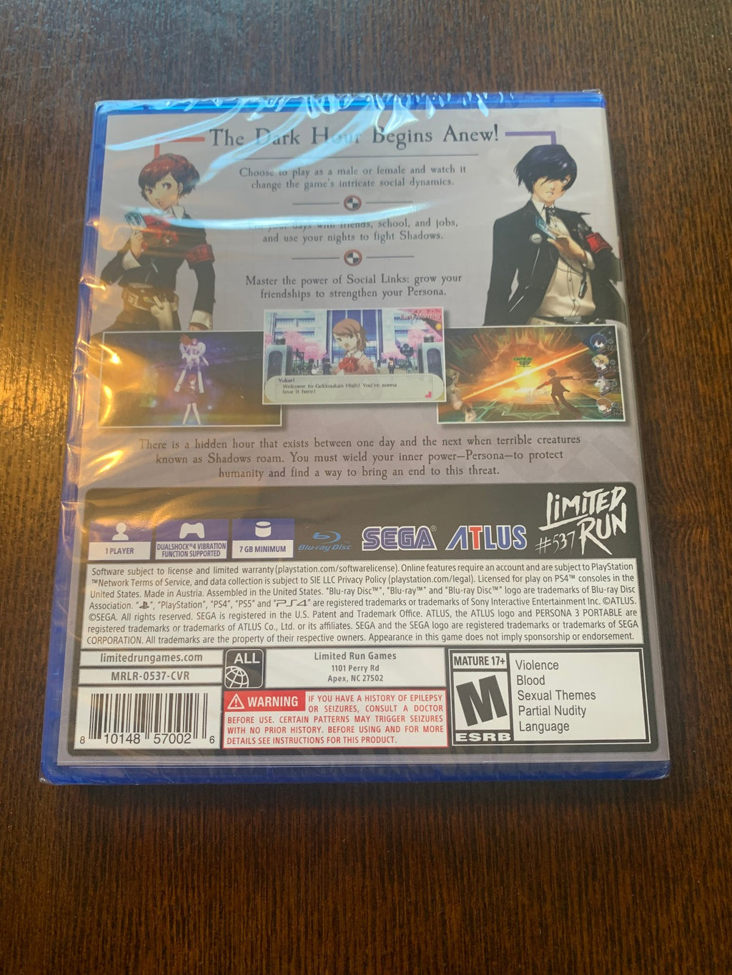 Limited Run Persona 3 Portable + 4 Golden w/ Slipcase PS4 Playstation Bundle New