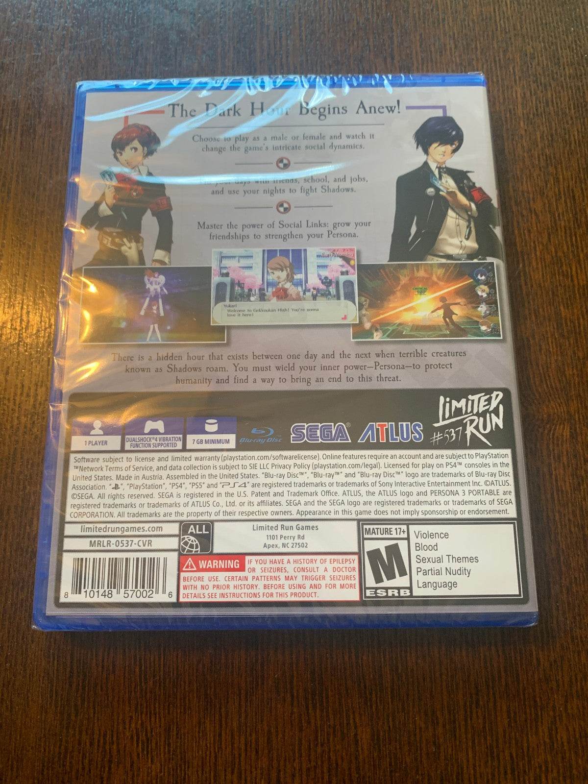 Limited Run Persona 3 Portable + 4 Golden w/ Slipcase PS4 Playstation Bundle New