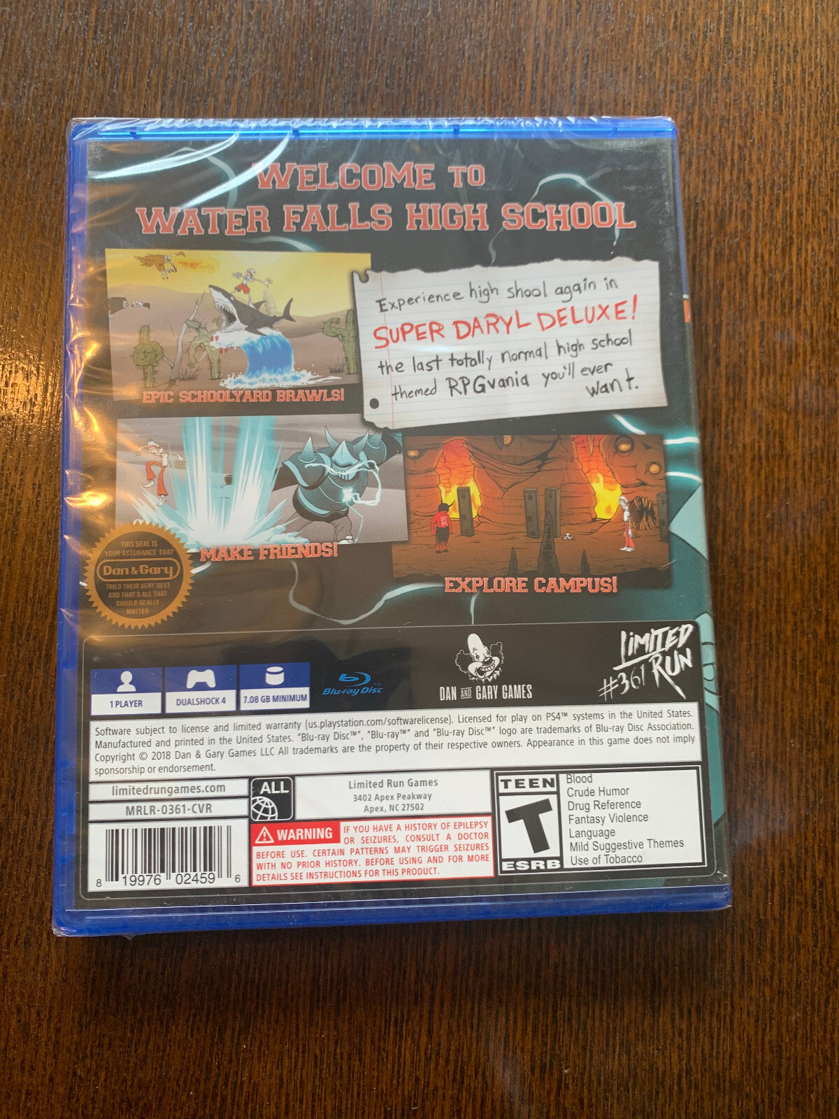 Super Daryl Deluxe PS4 Playstation 4 Limited Run #361 Brand New Sealed