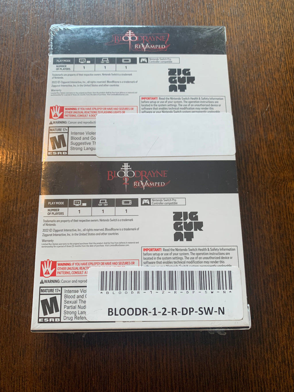 Limited Run #126 #127 Bloodrayne 1 + 2 Revamped Dual Pack With Slipcover Switch