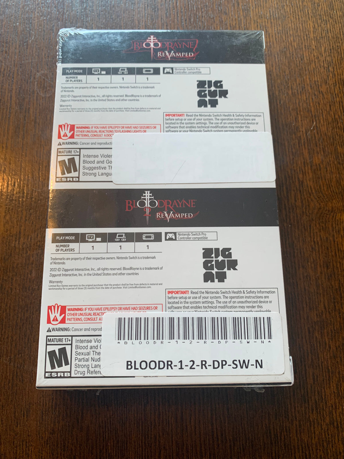Limited Run #126 #127 Bloodrayne 1 + 2 Revamped Dual Pack With Slipcover Switch