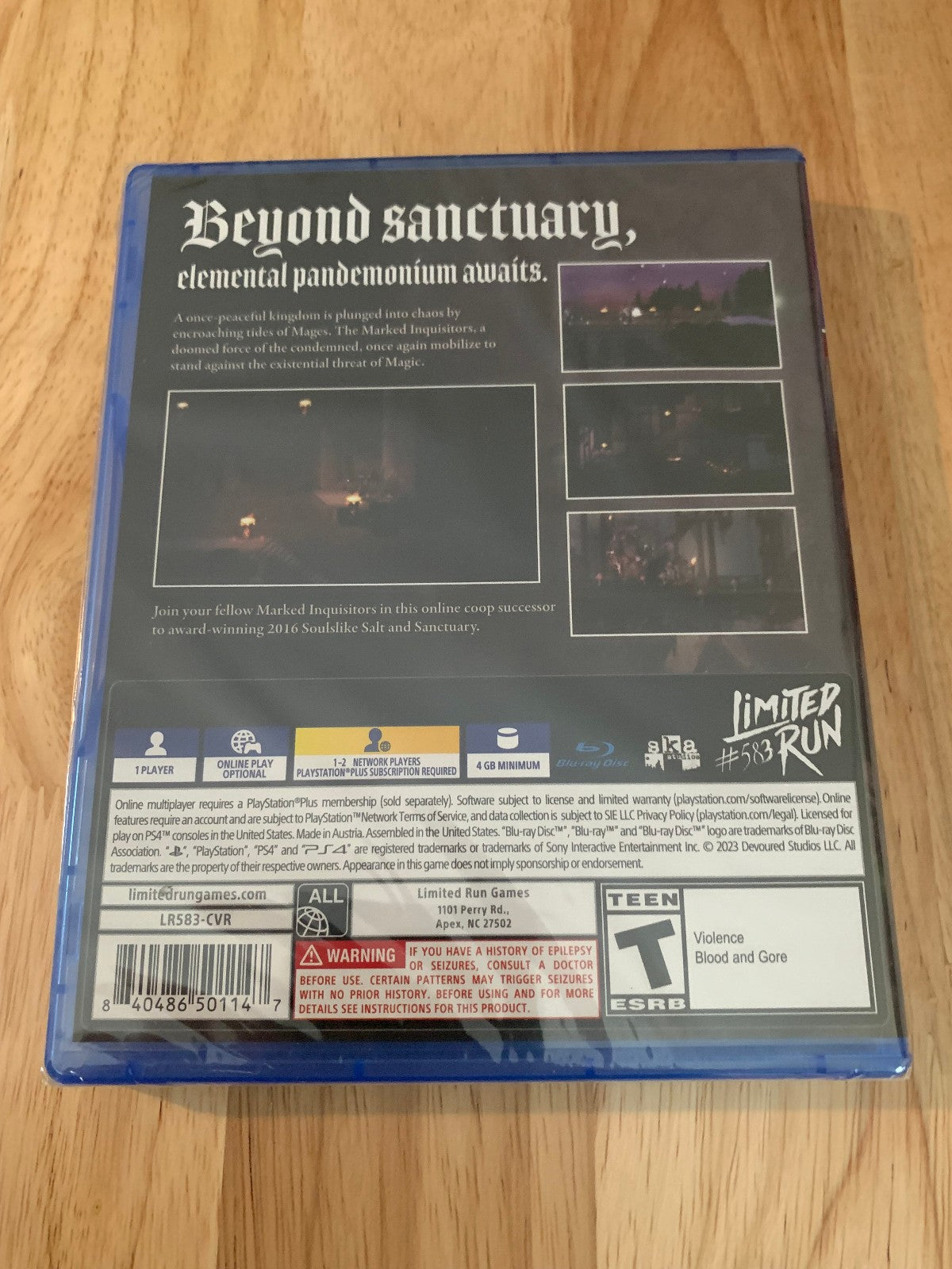 Limited Run Games #583 Salt and Sacrifice PS4 Playstation 4 New Sealed