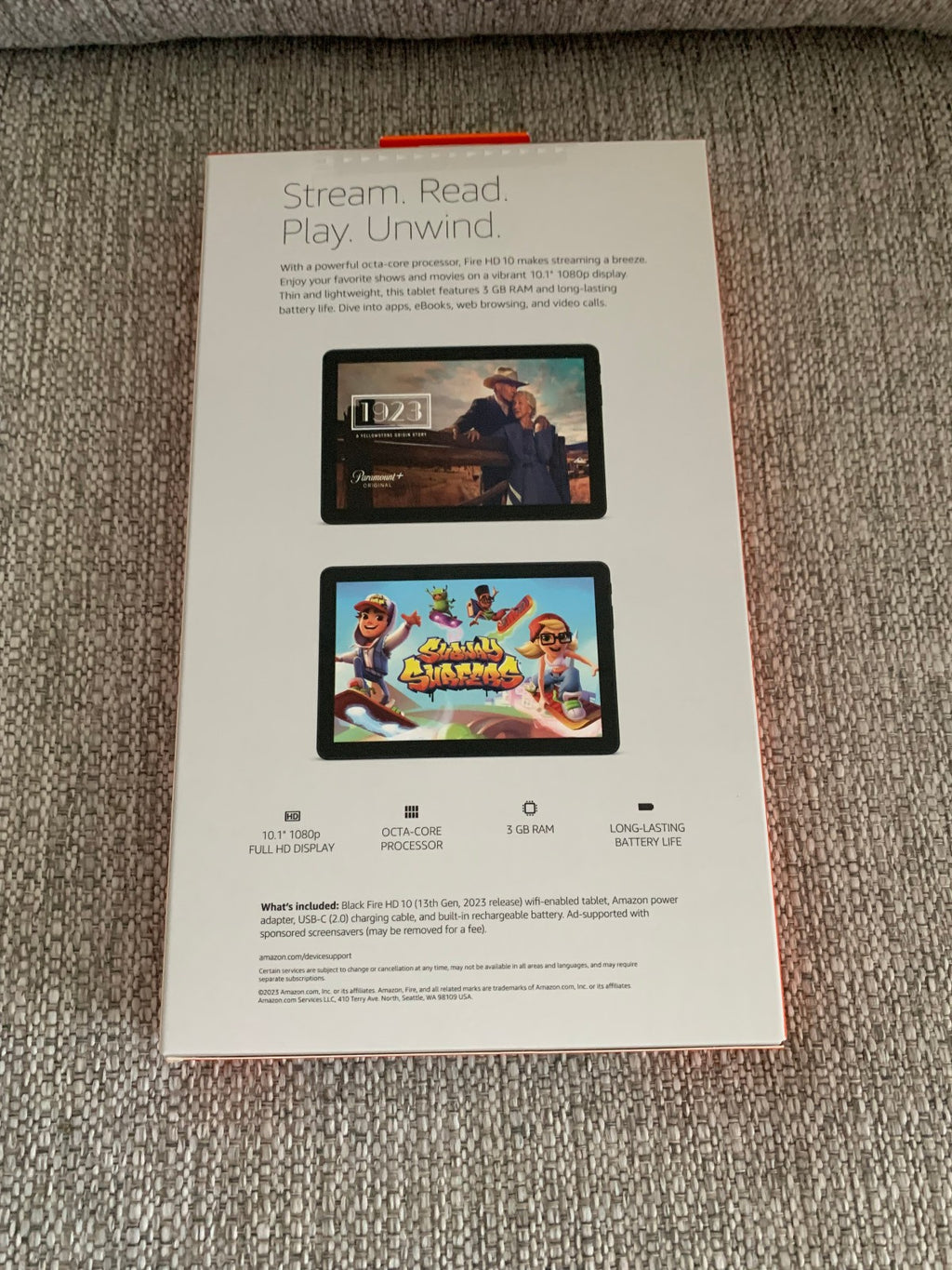 Amazon Fire HD 10 13th Gen 32GB Wi-Fi, 10.1" Tablet Black New Sealed