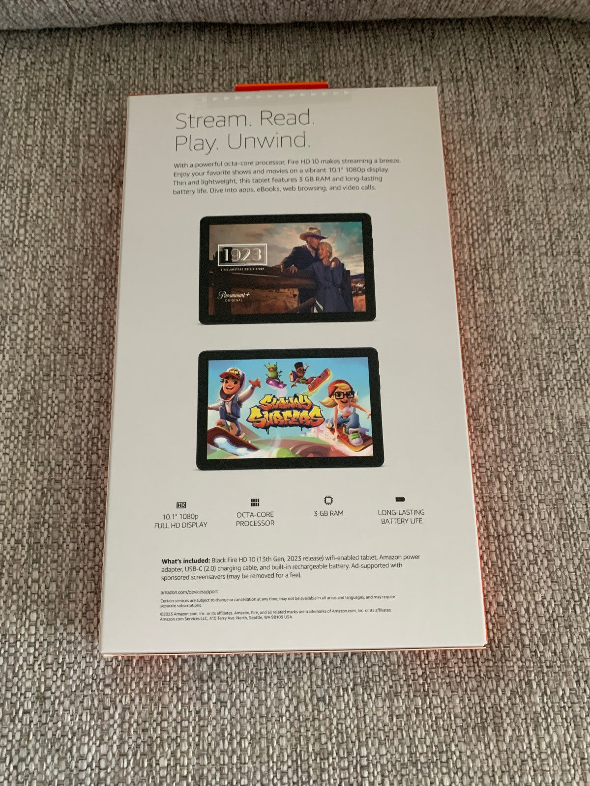 Amazon Fire HD 10 13th Gen 32GB Wi-Fi, 10.1" Tablet Black New Sealed