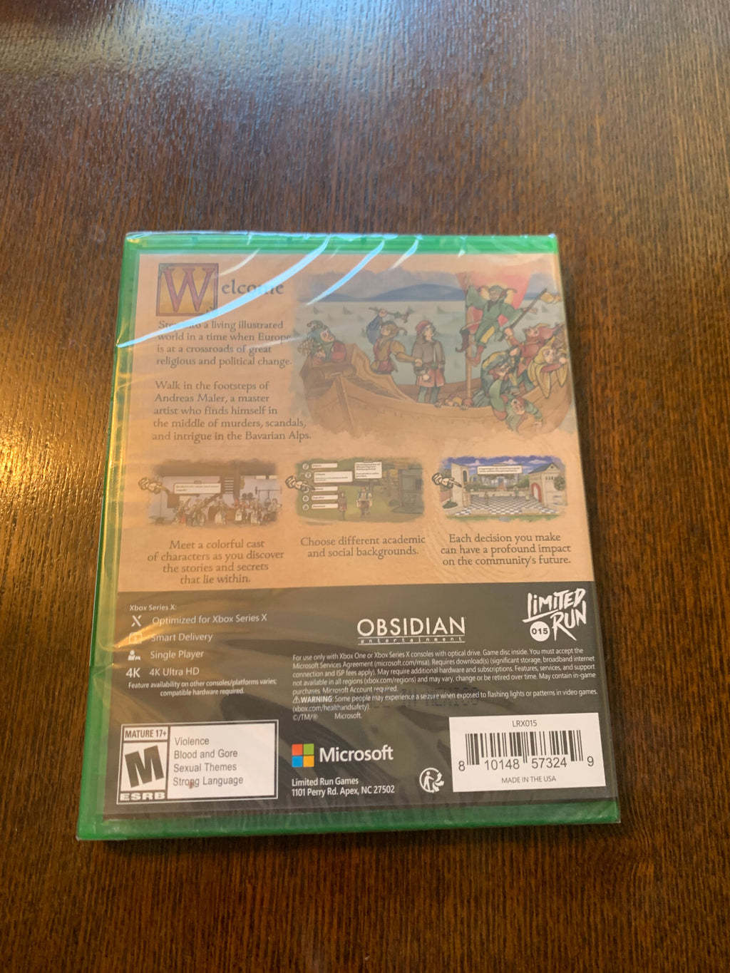 Limited Run #15: Pentiment Xbox One Series X LRG Brand New Factory Sealed