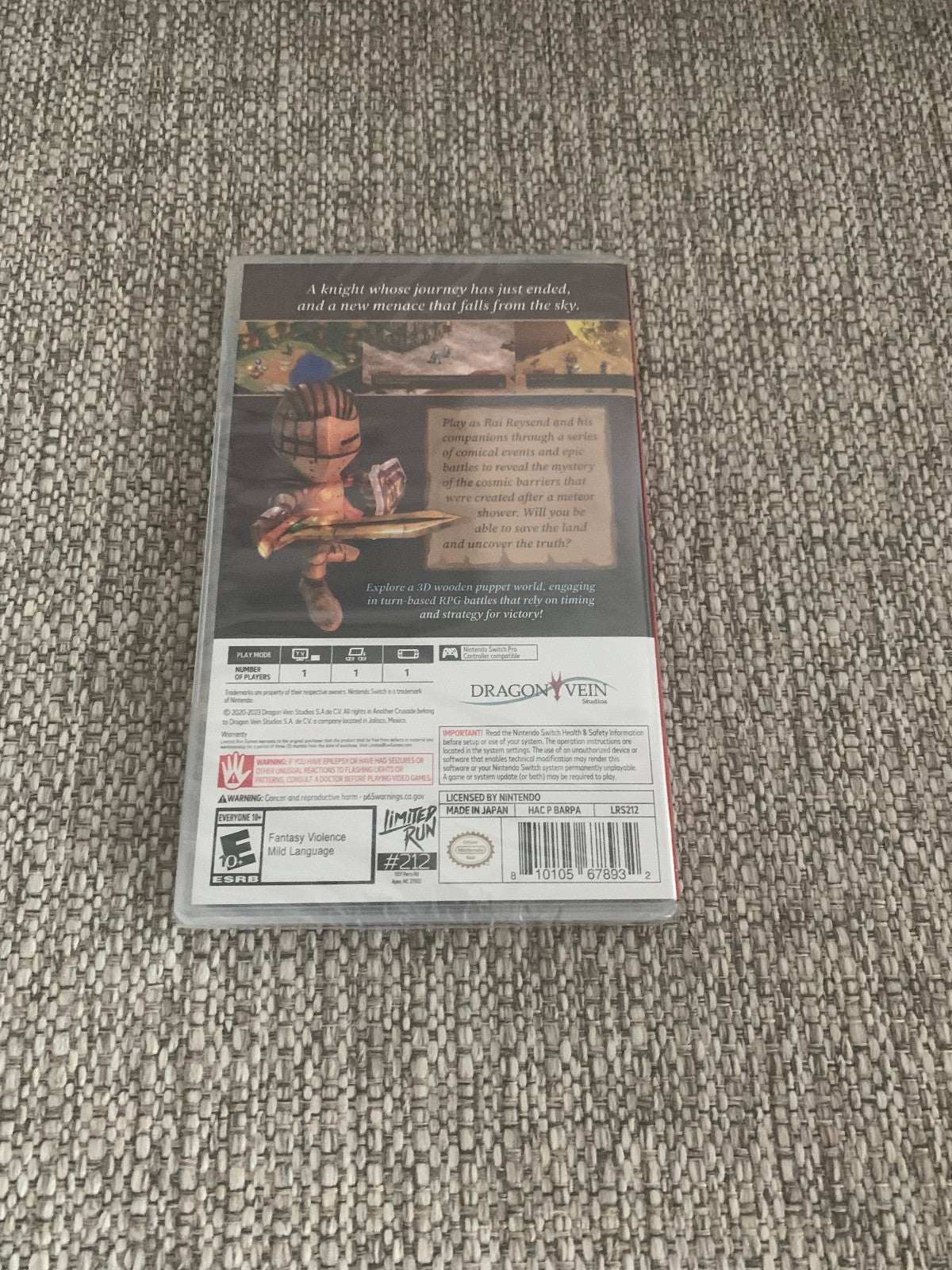 Another Crusade Nintendo Switch Limited Run #212 New Sealed