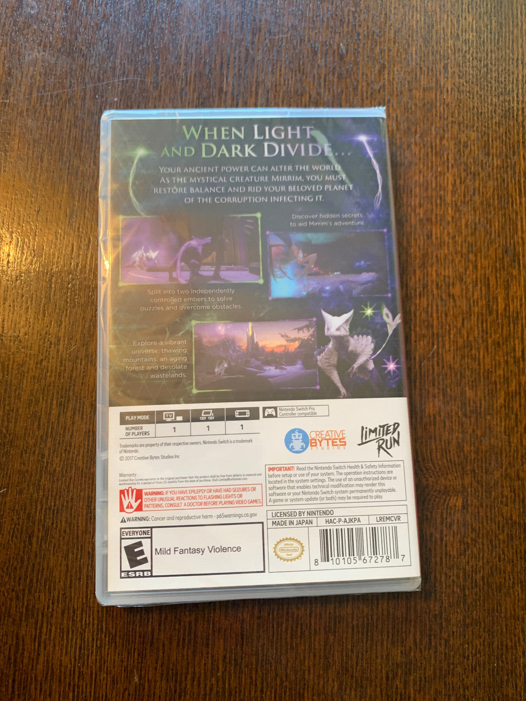 Embers of Mirrim Switch Nintendo Limited Run Games Brand New Factory Sealed