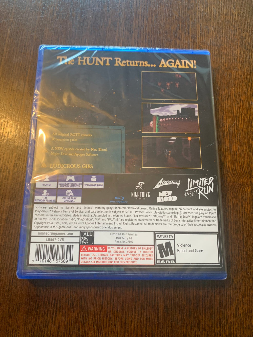 Limited Run #567 Rise of the Triad Ludicrous Edition Sony PS4 PlayStation 4 New