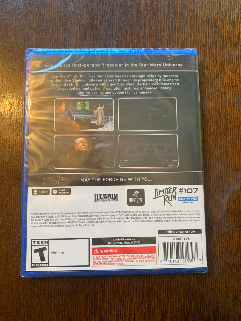 STAR WARS: Dark Forces Remaster PS5 Limited Run #107 Playstation 5 Brand New