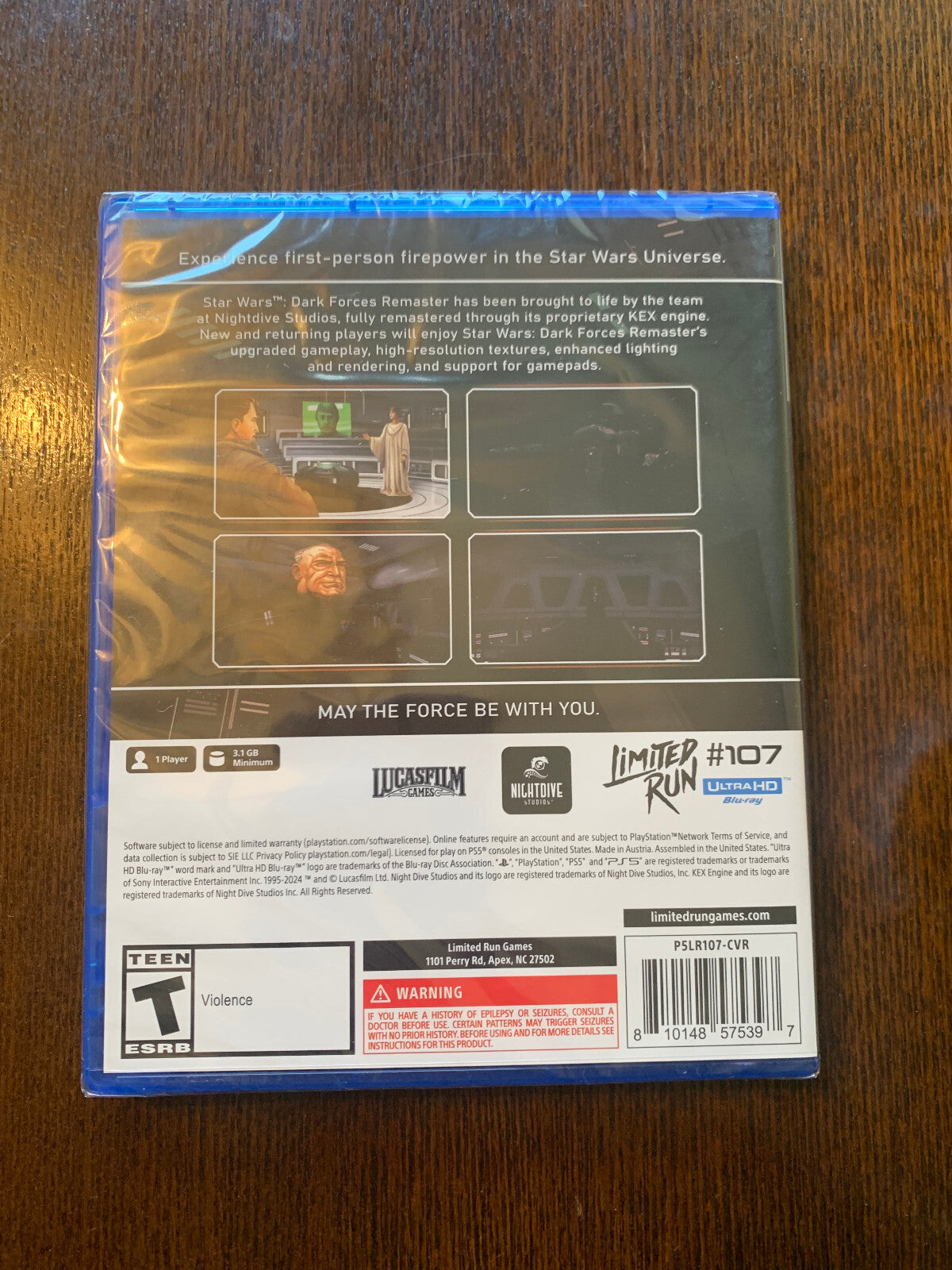 STAR WARS: Dark Forces Remaster PS5 Limited Run #107 Playstation 5 Brand New