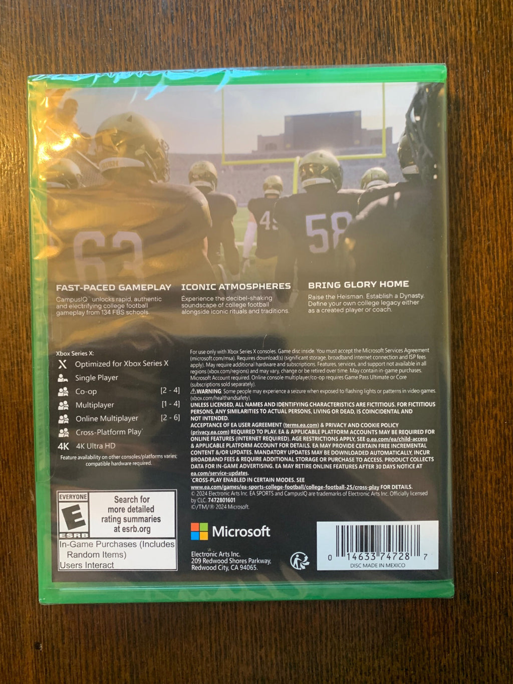 EA Sports College Football 25 Microsoft Xbox Series X Brand New